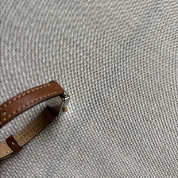 NWT Coach Brown Leather Rectangular Quartz Watch Women’s Boxed - Picture 9 of 9